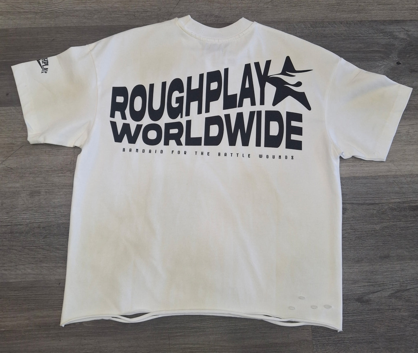Rough Play Small Logo Vintage White/Navy