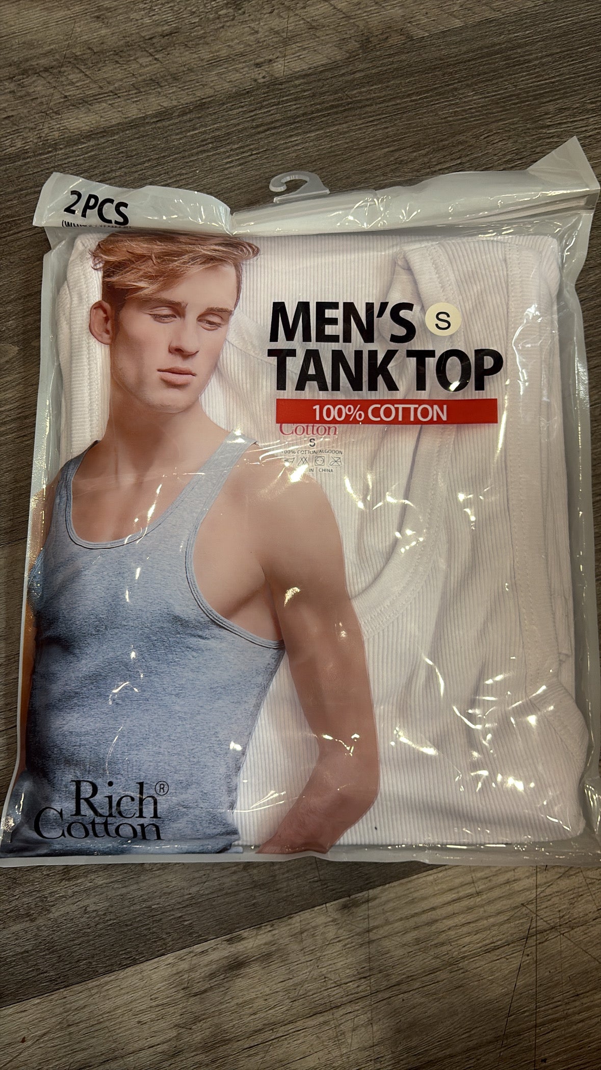 Rich cotton tank top white