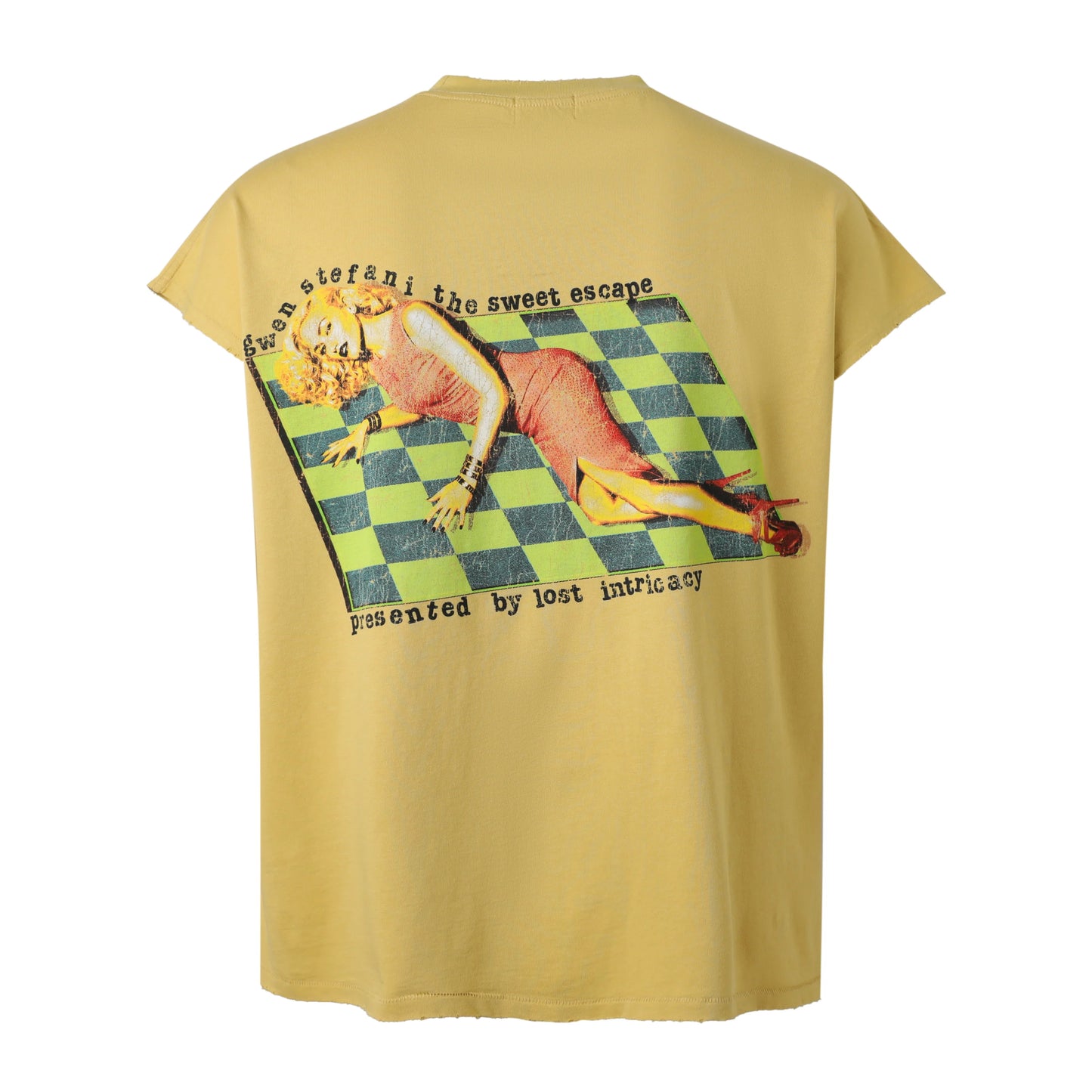Lost Intricacy Yellow Gwen sleeveless shirt