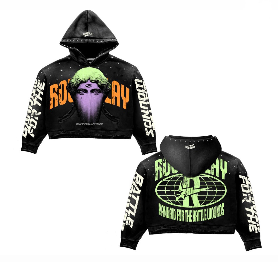 Roughplay Can't Feel My Face Hoodie