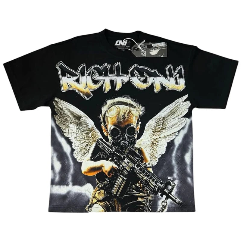 Rich Oni War Angel Tee (Black)