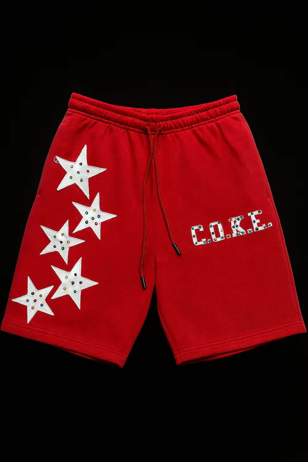 C.O.K.E . STAR HOODY & SHORTS SET -- RED