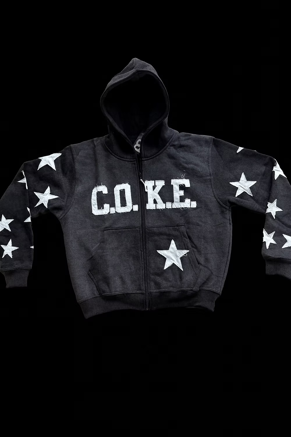 C.O.K.E . STAR HOODY & SHORTS -- BLACK