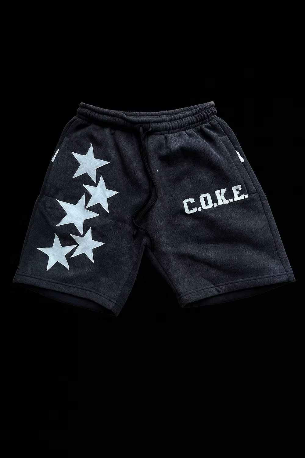 C.O.K.E . STAR HOODY & SHORTS -- BLACK
