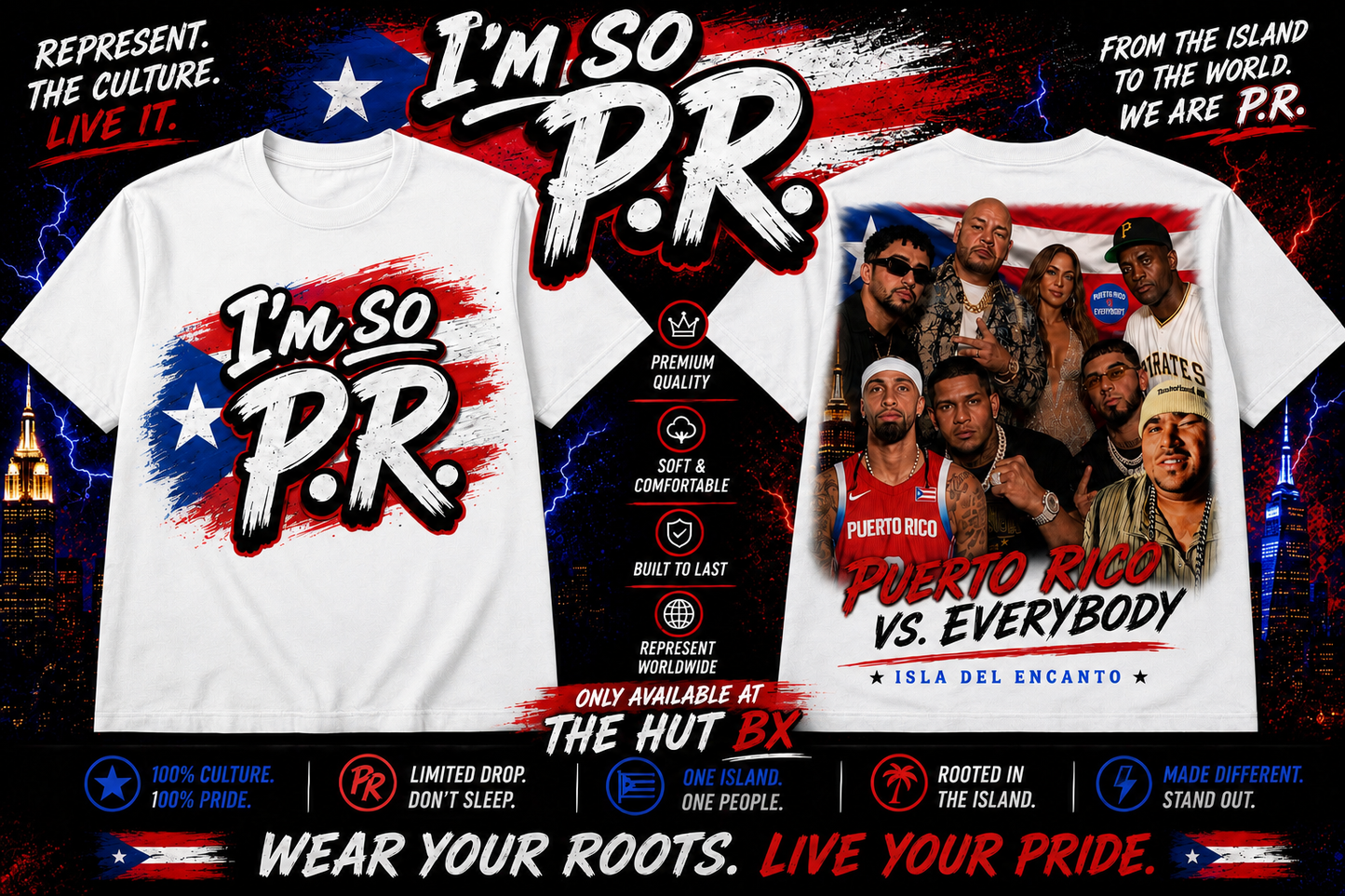 I’m so PR icons tee white