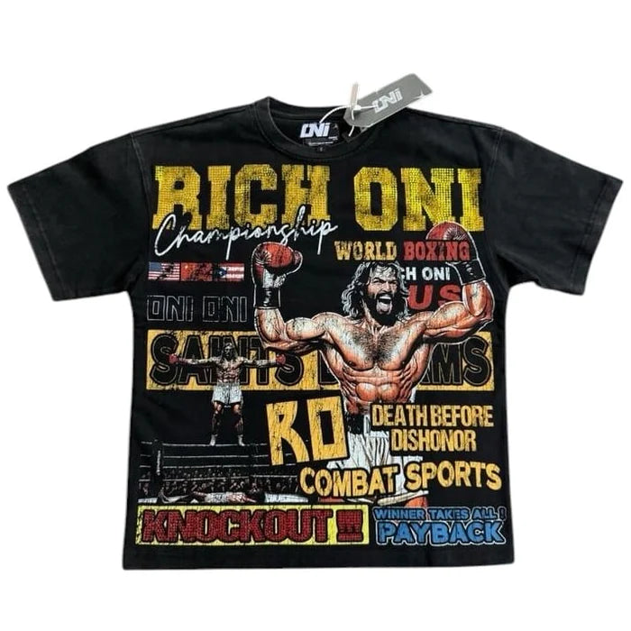 Rich Oni Boxin RO Graphic Tee (Black)