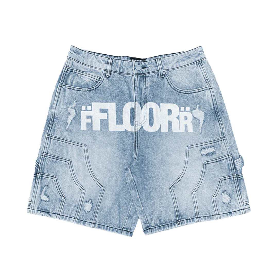 Floor 914 BLUE WASH UNIFORM JORTS