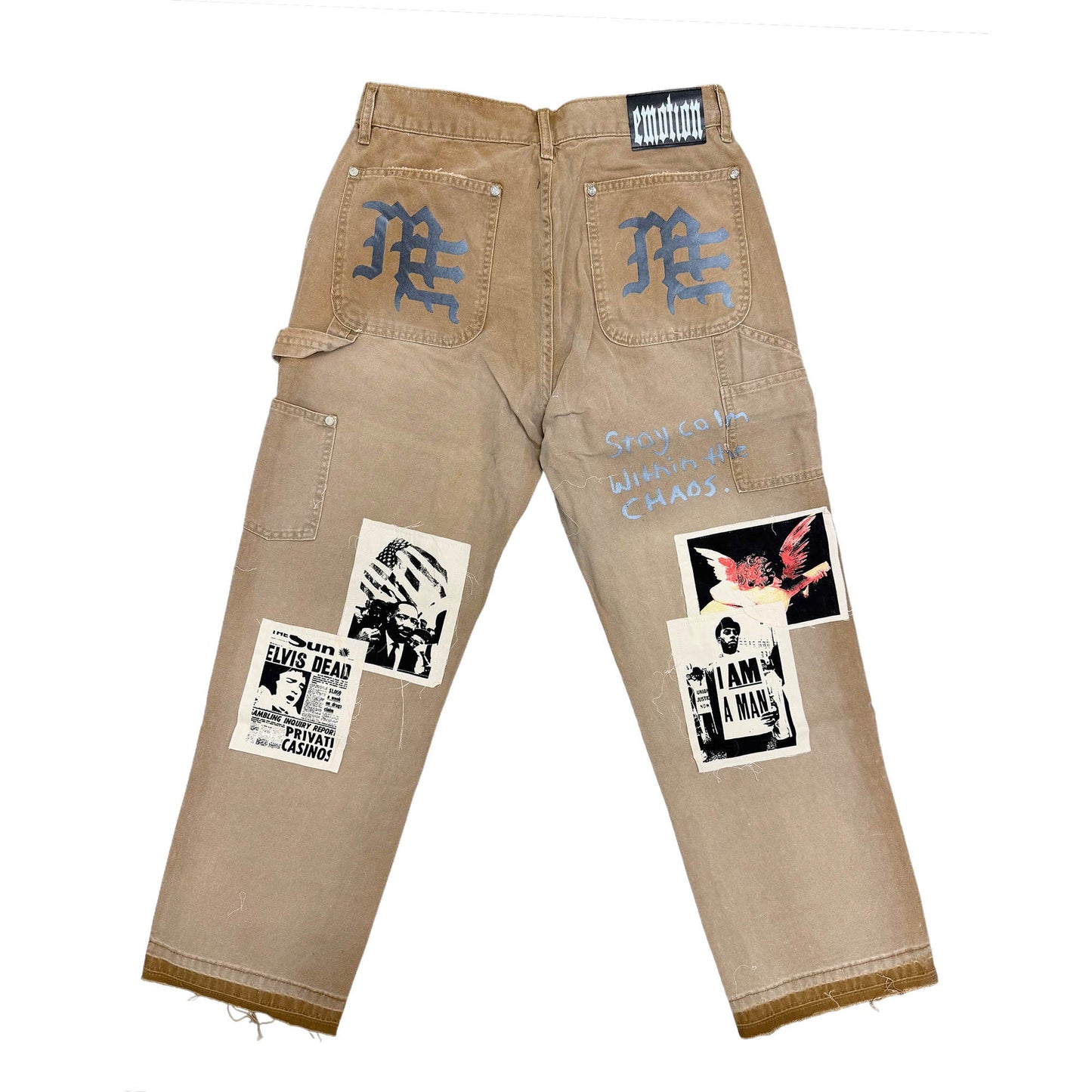 Mixed Emotions “Newspaper” Carpenter Pants