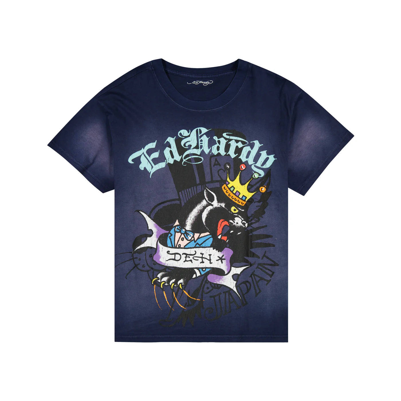 ED HARDY PANTHER CROWN BOXY TEE
