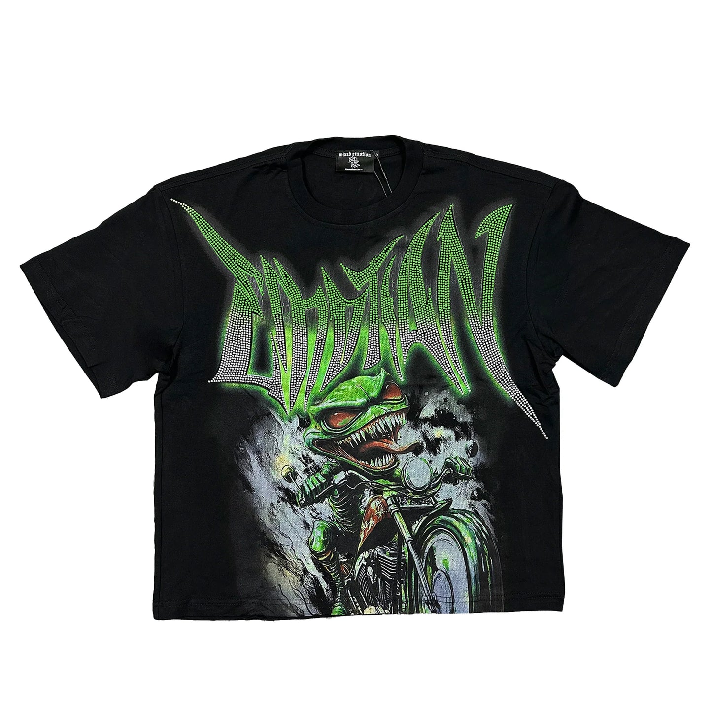Mixed Emotions ‘Goblin’ Rhinestone Tee
