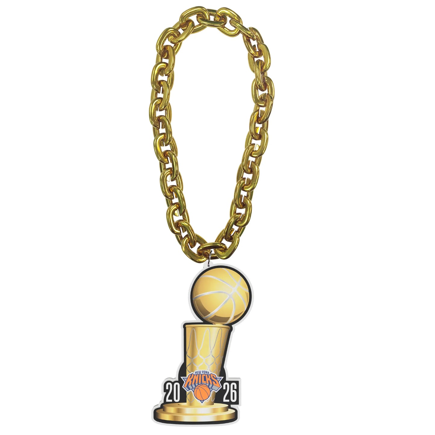 New York Knicks 2026 NBA Finals Champions Trophy Fan Chain