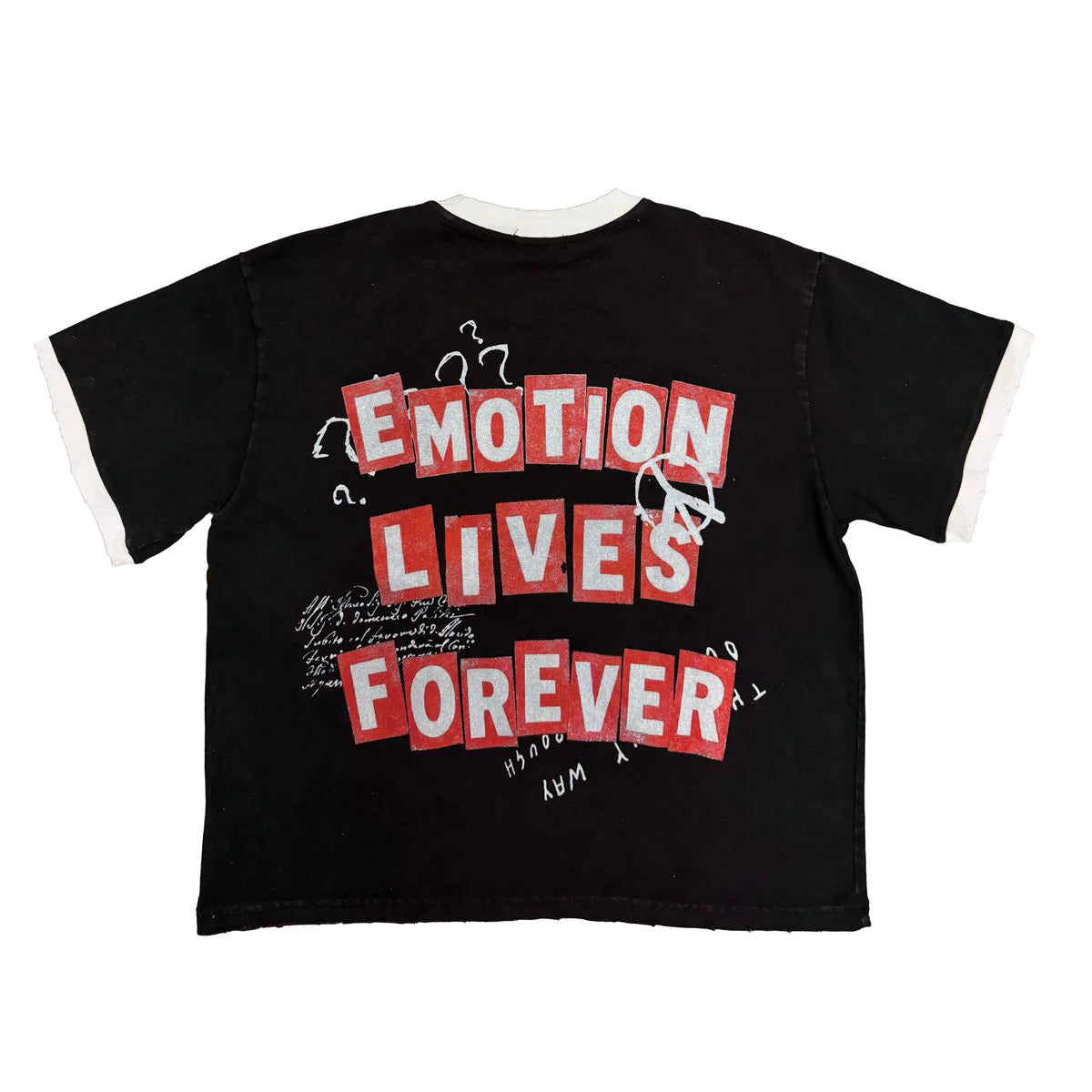 Mixed Emotions - Static Black Tee