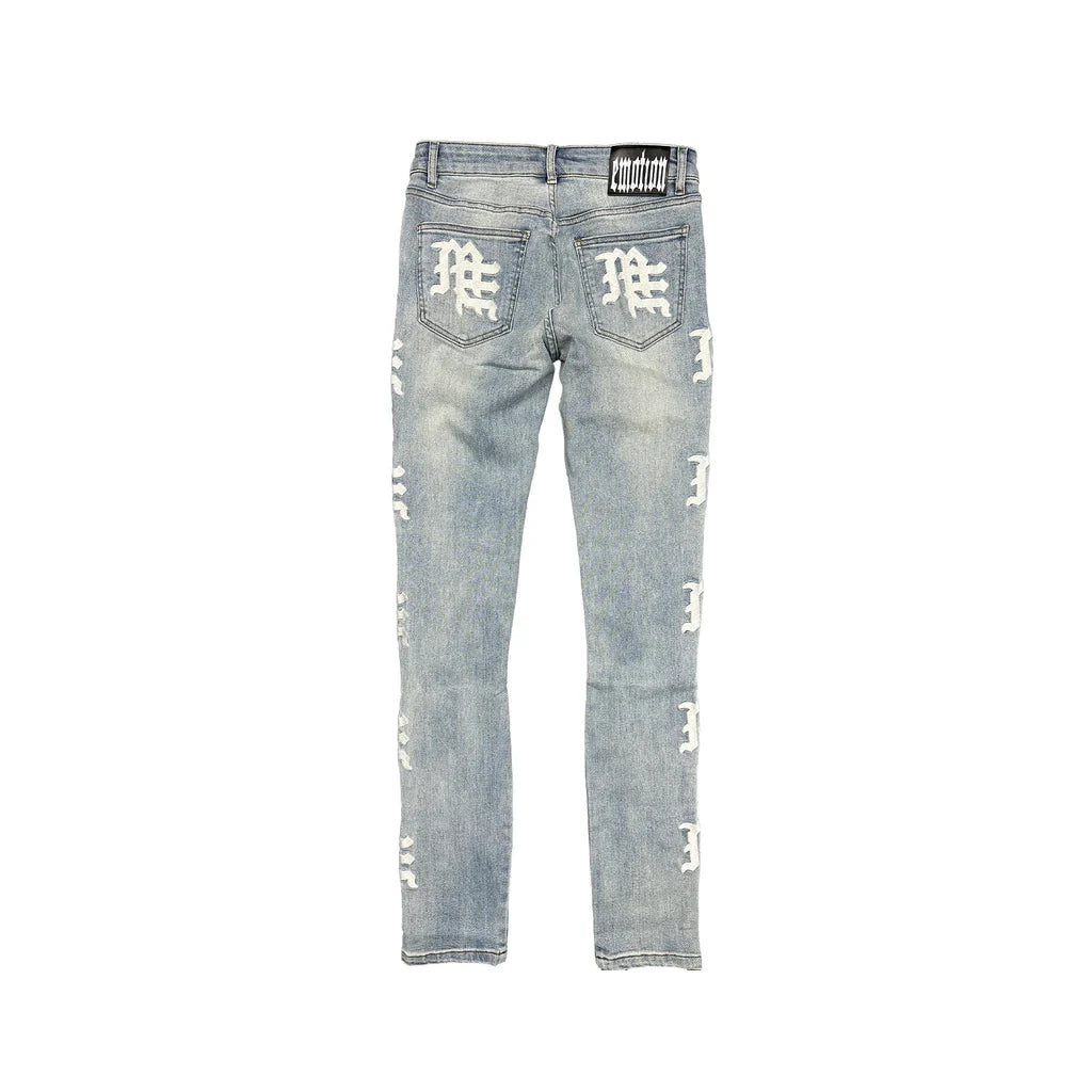 Mixed Emotion "Sea" Monogram Denim