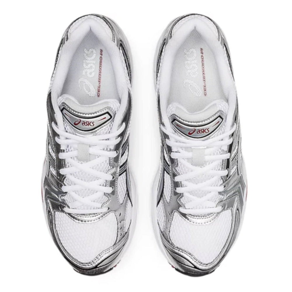 Asics White Pure Silver Red Gel-Kayano 14