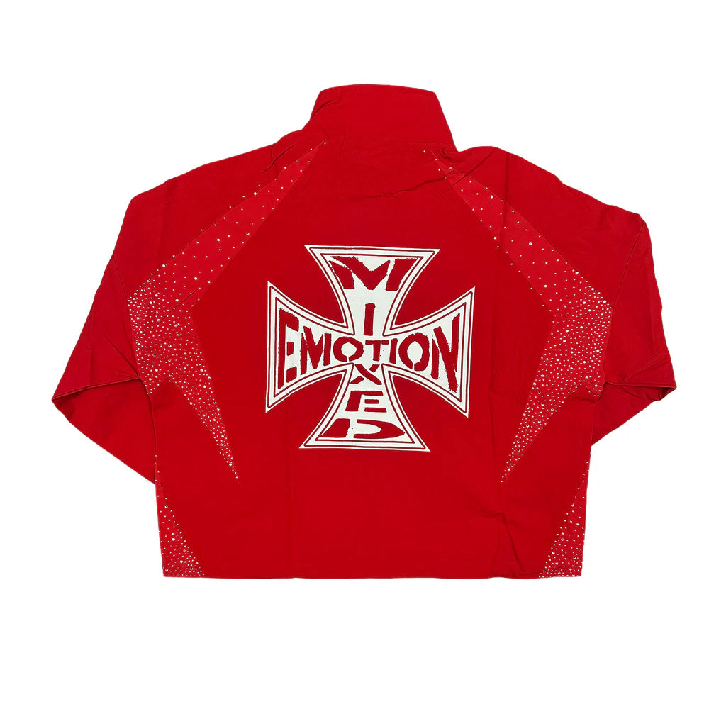 Mixed Emotion Red 'Classic' Nylon Jacket