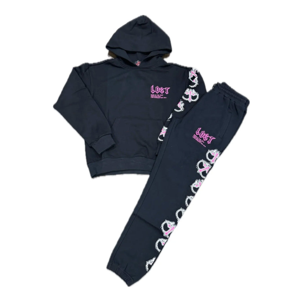 Lost Intricacy Mitt Sweat Suit (Pink)