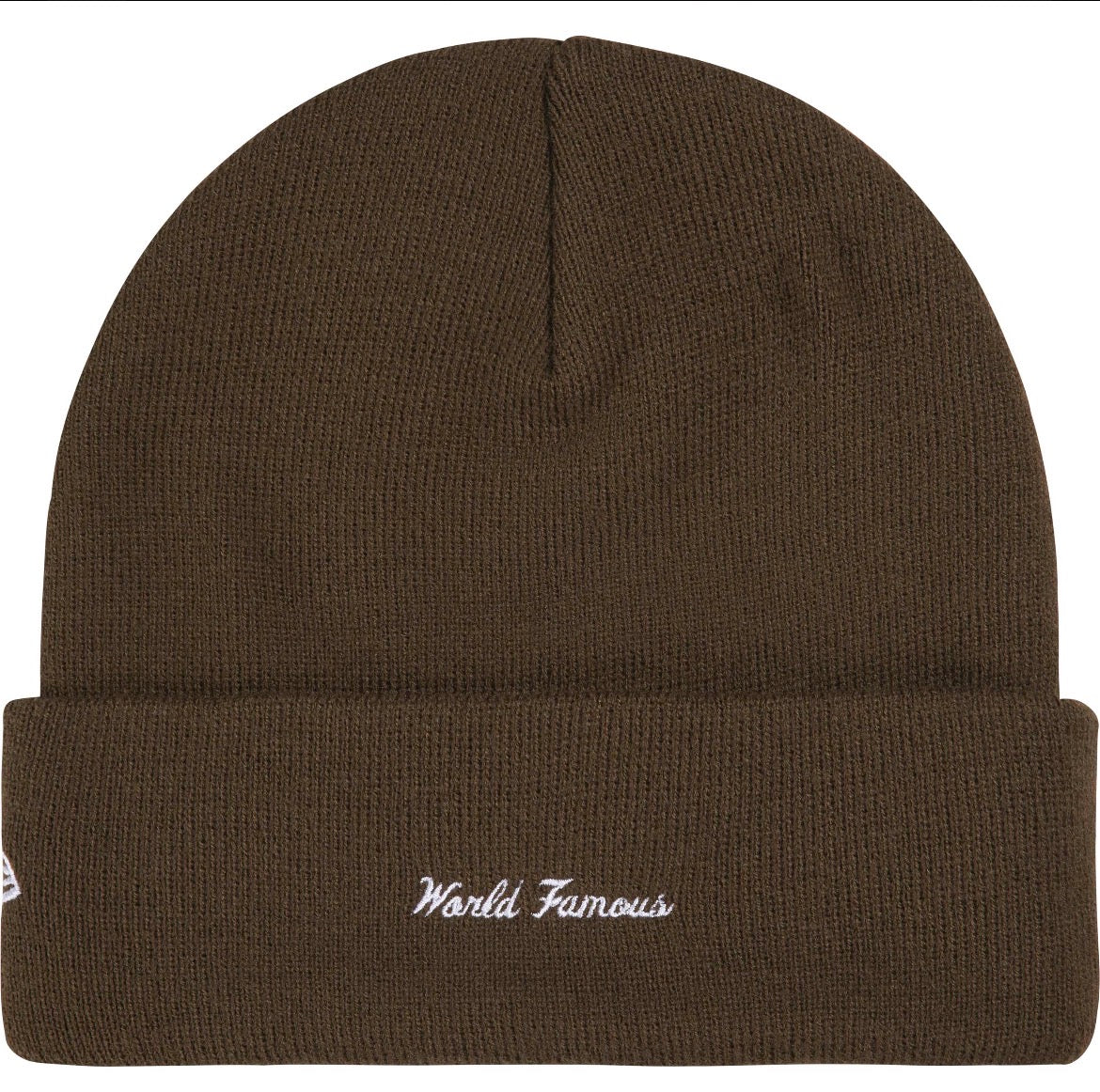 Supreme New Era Action Beanie (Brown/White/Orange)
