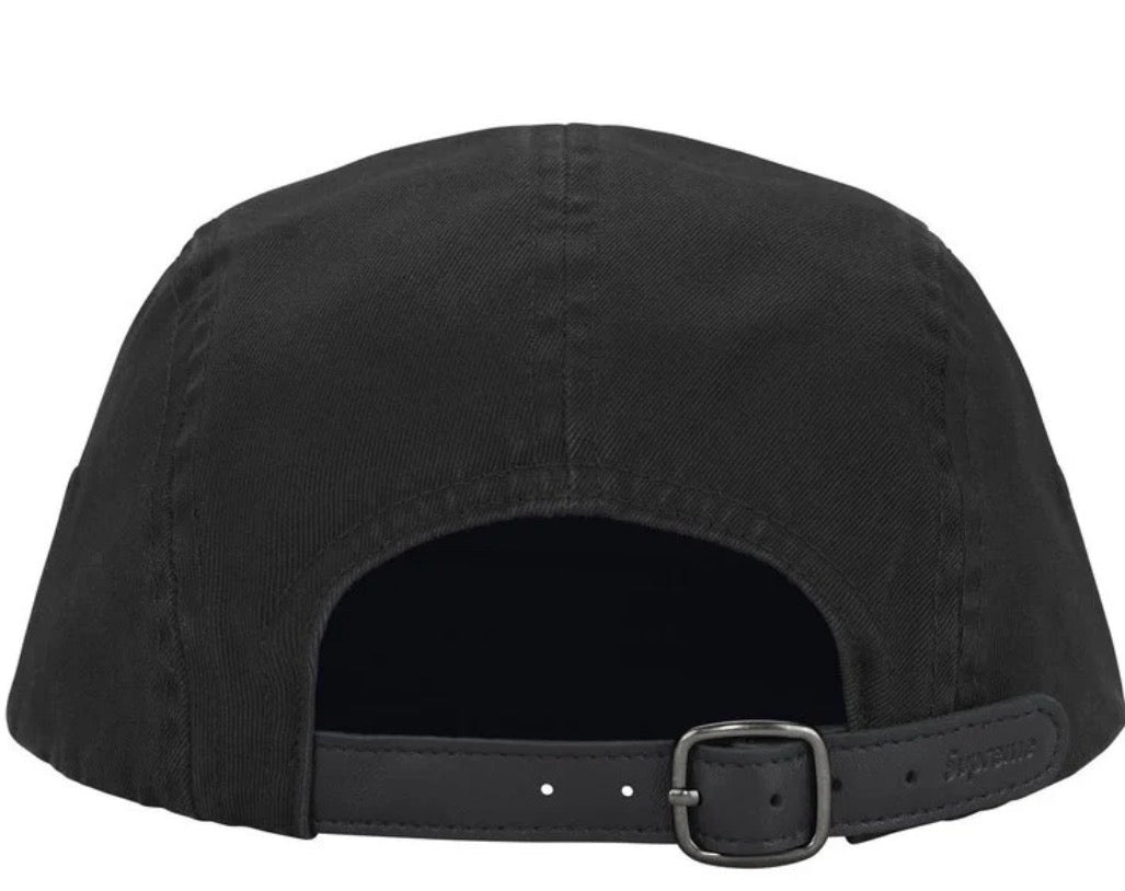 Washed Chino Twill Camp Cap (Black)