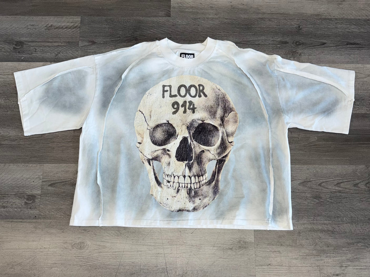 Floor914 grey wash skeleton face