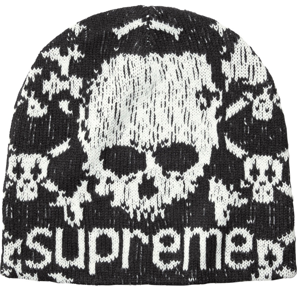 Supreme Vanson Leathers Skull Beanie (Black)