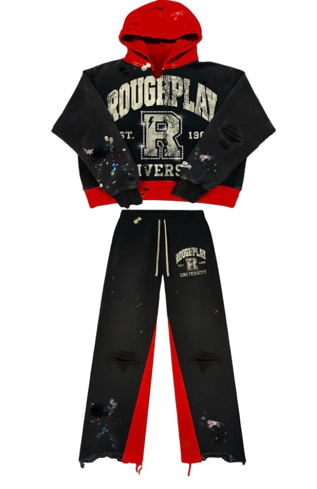 ROUGH PLAY BLACK AND RED TWO TONE SET