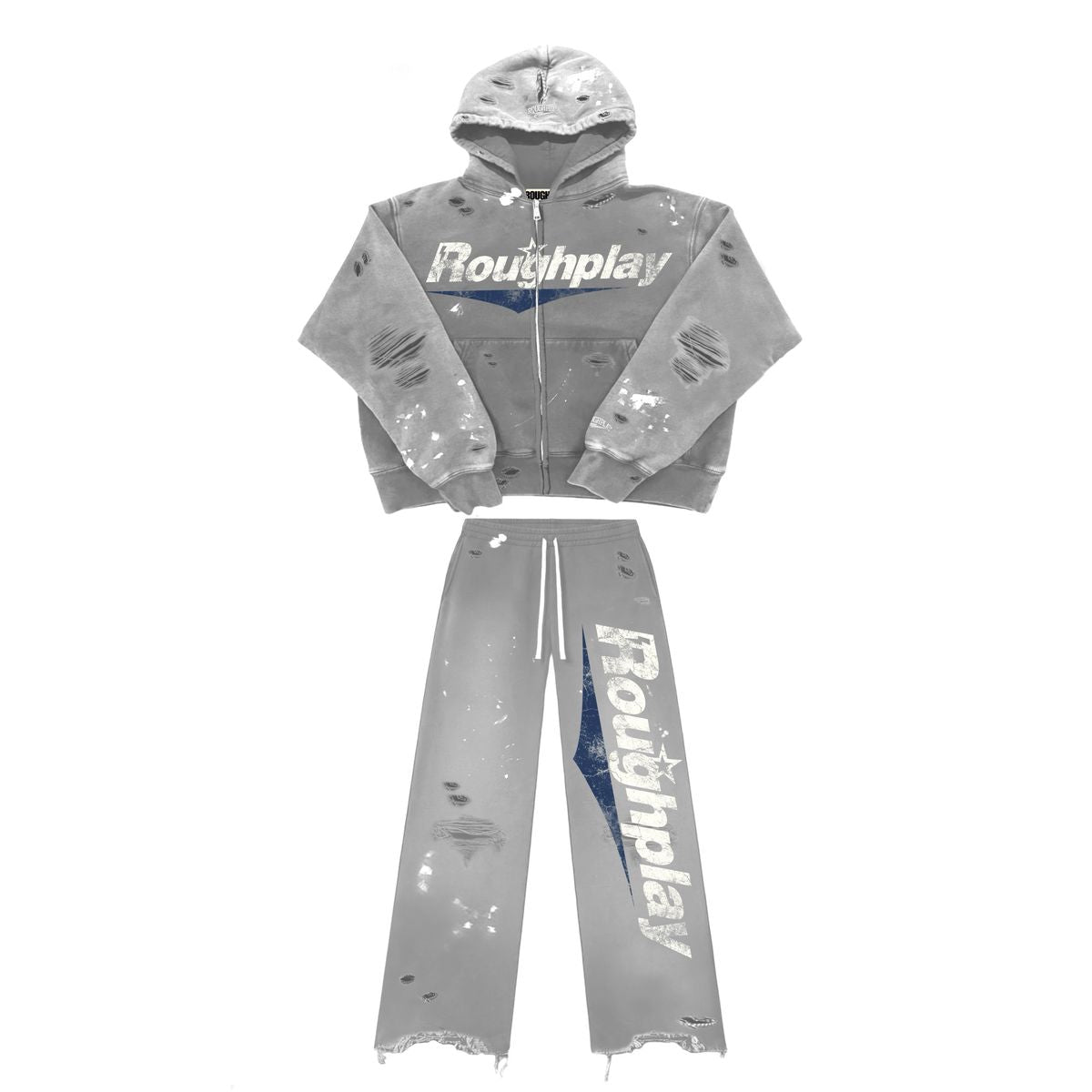 Roughplay Grey Blue Sweatsuit