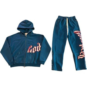OG Logo Sweatsuit v2 (Deep Water/ Red)