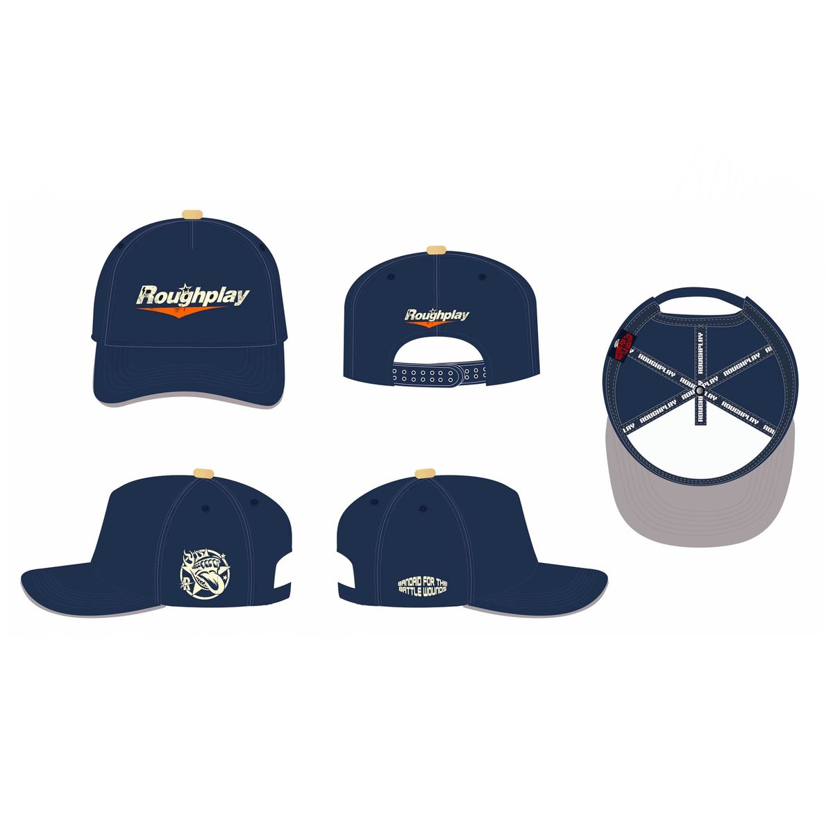 Roughplay Hat (Navy/Orange)
