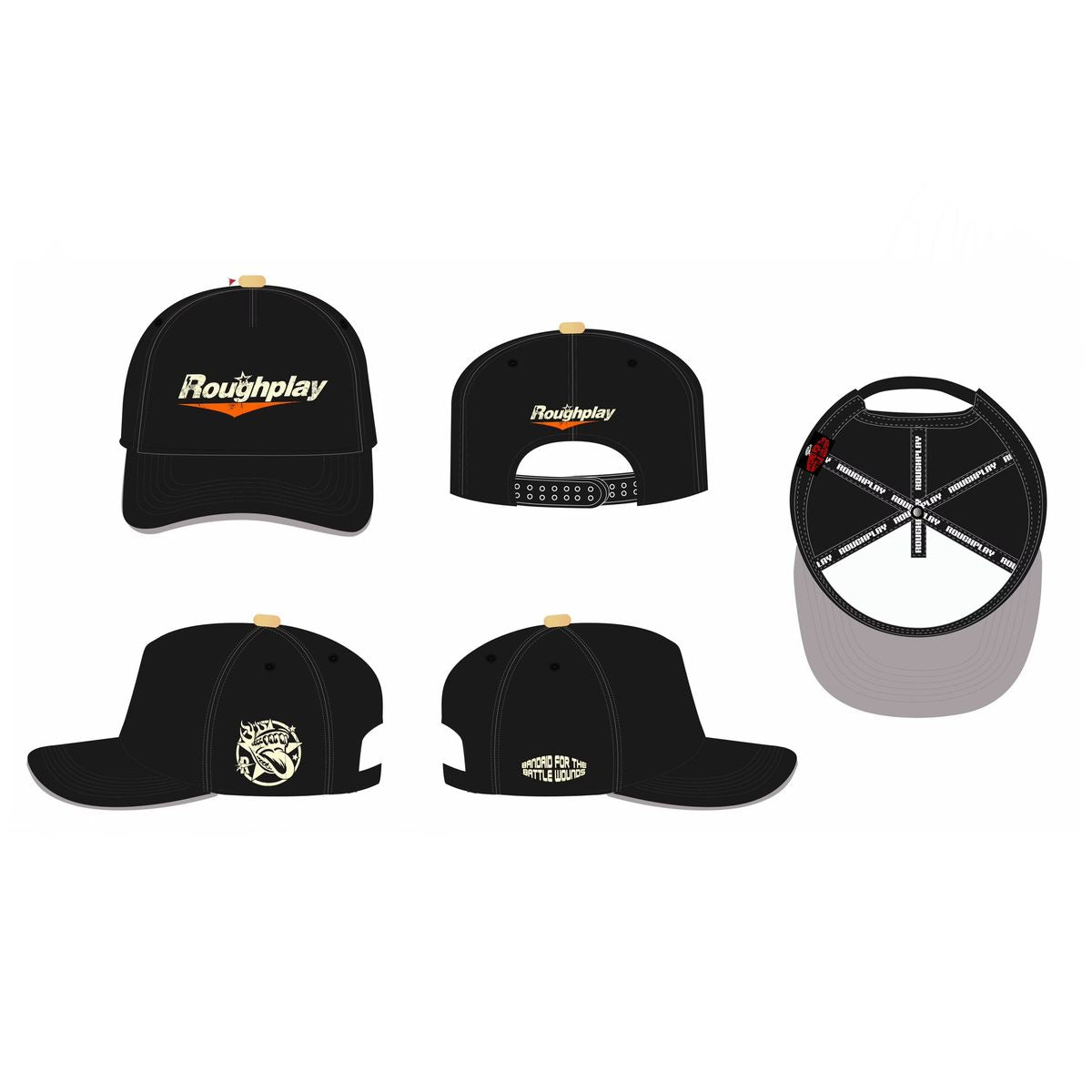 Roughplay Hat (Black/Orange)