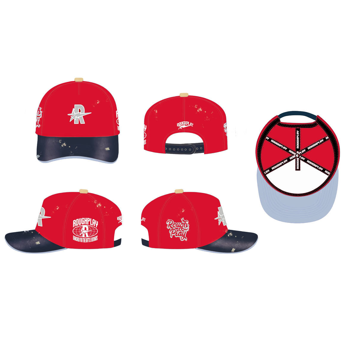 Roughplay Hat (Red/Silver)