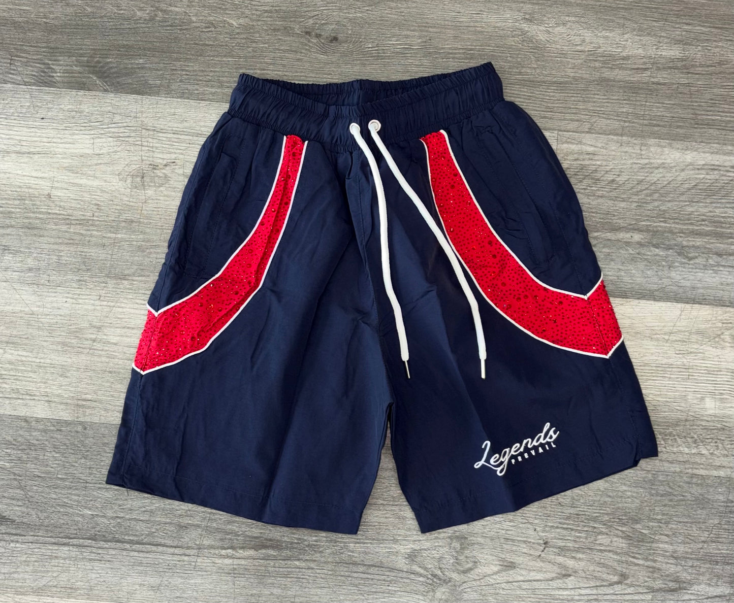 Legends Prevail Windbreakers short Navy/Red