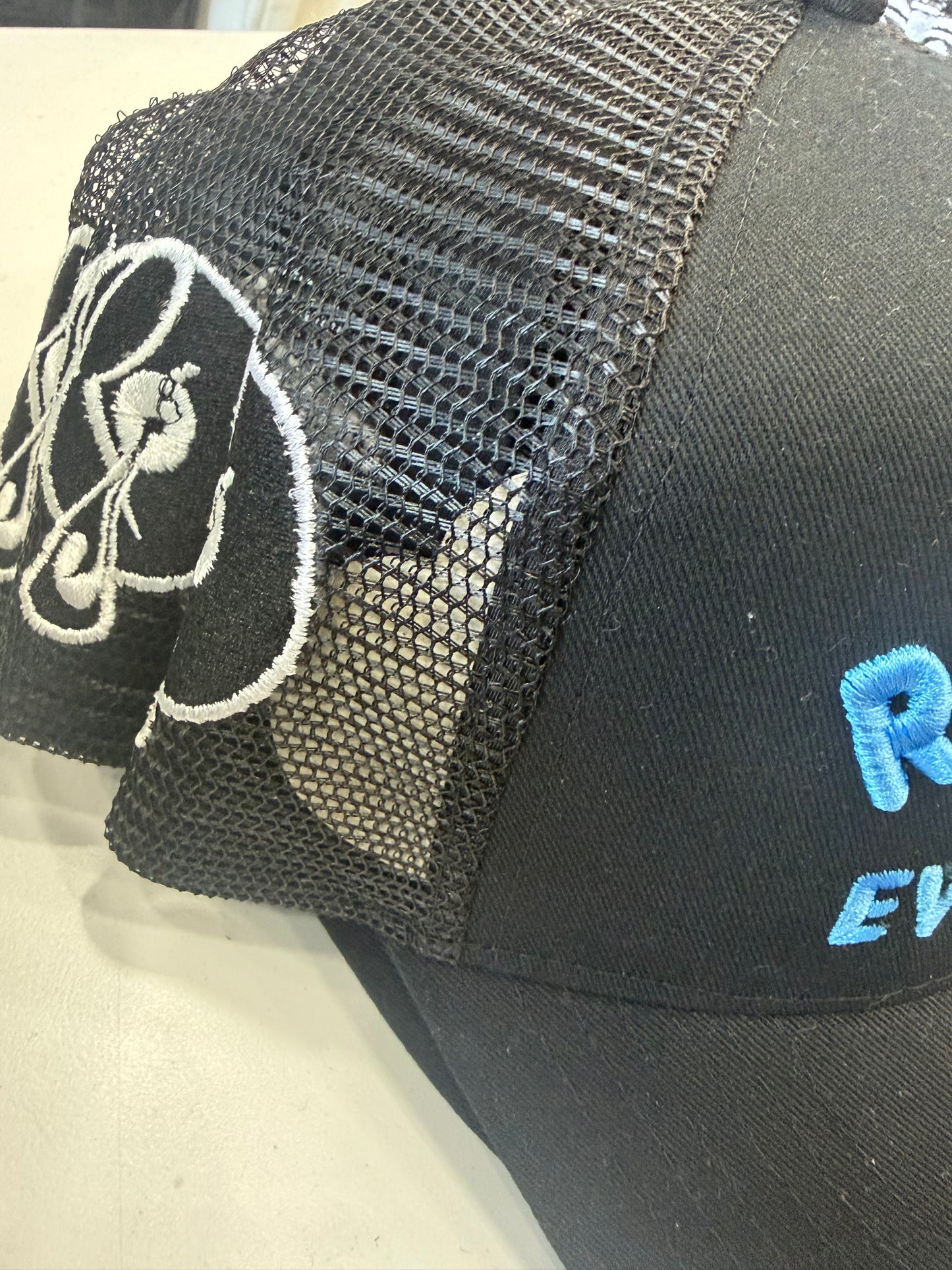 Rocafella vs Everybody Hat -Light Blue Trucker