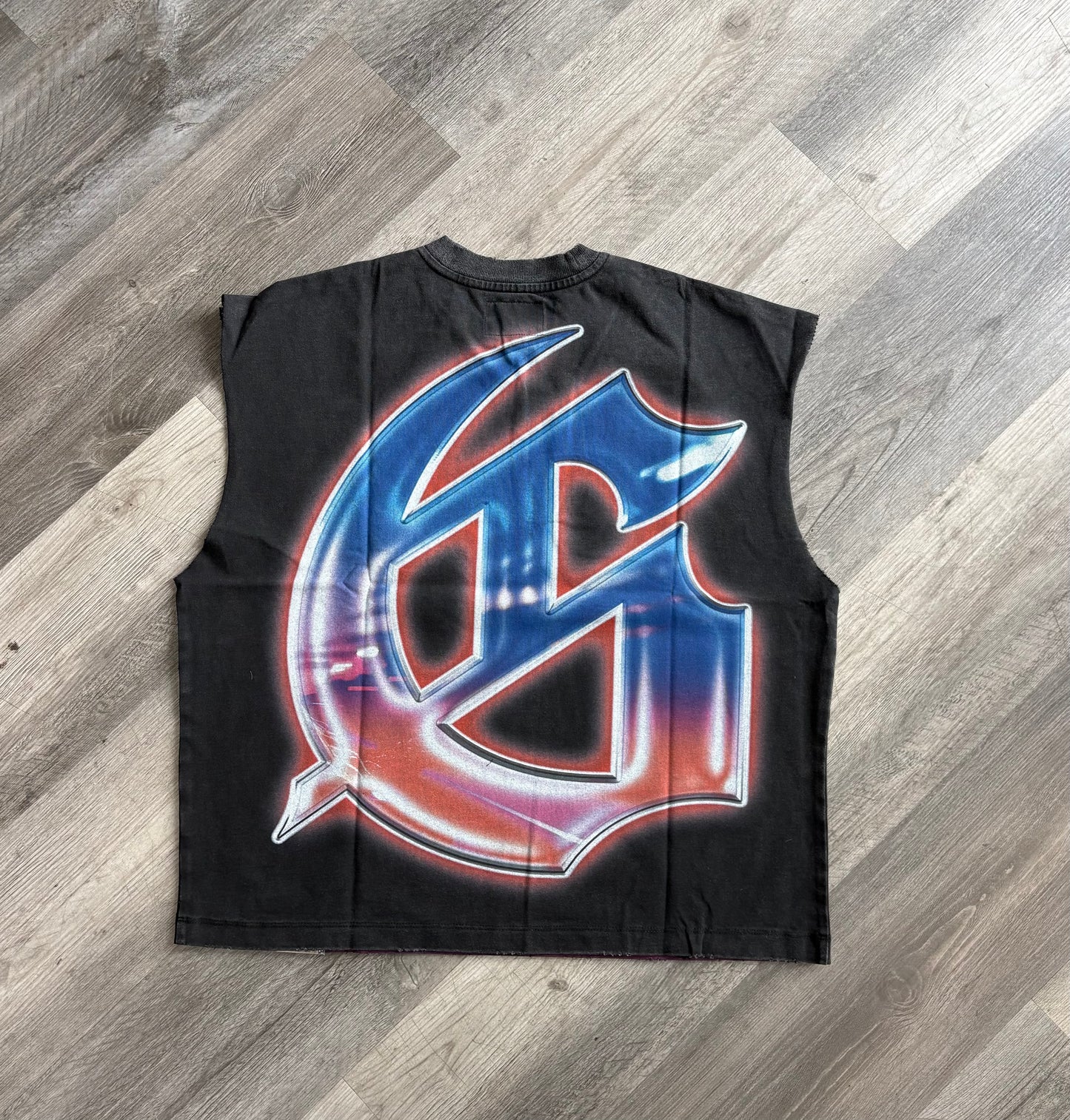 Godspeed-Fun-Sleeveless-T-Shirt-Black Wash