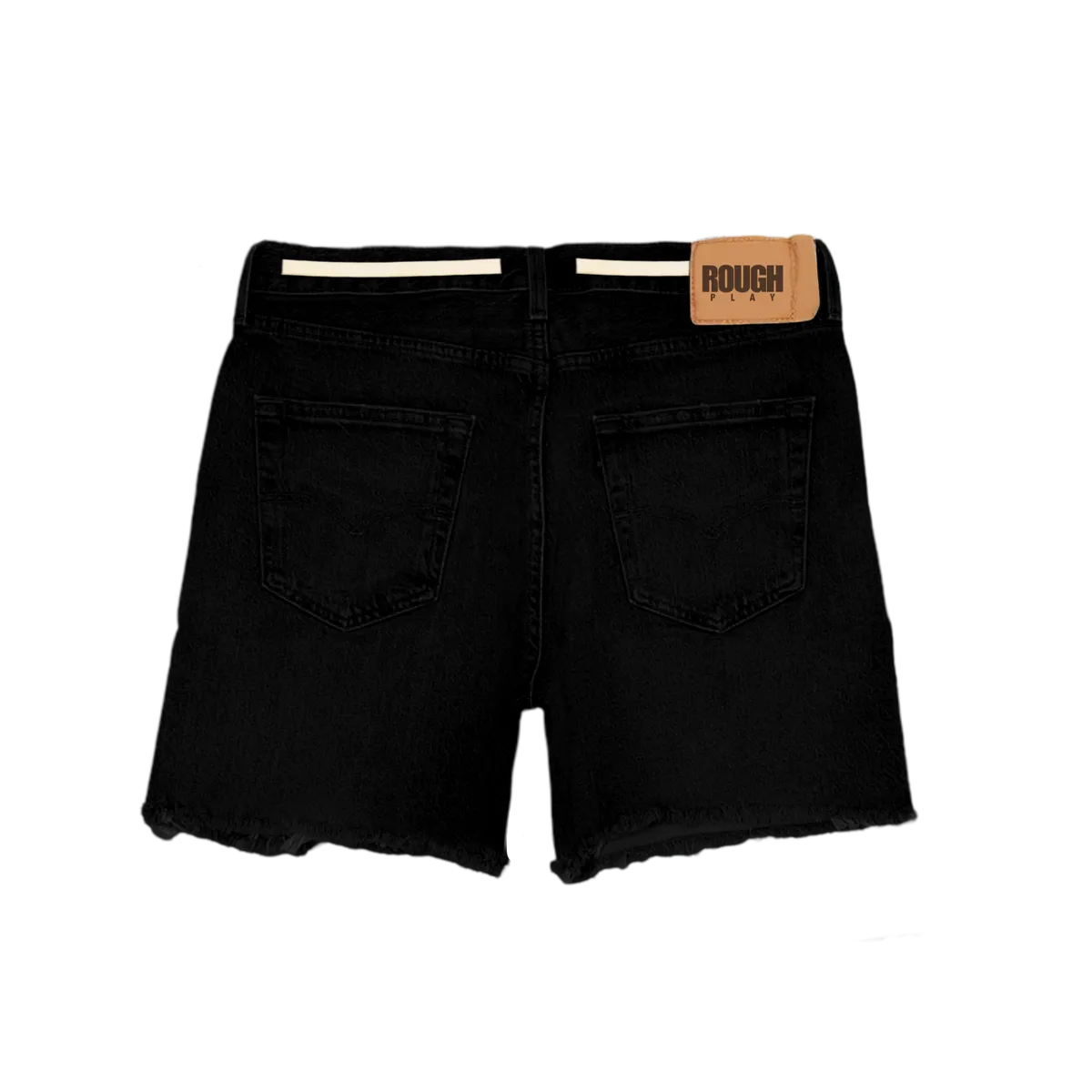 RoughPlay🩹Jean Shorts (BLK)