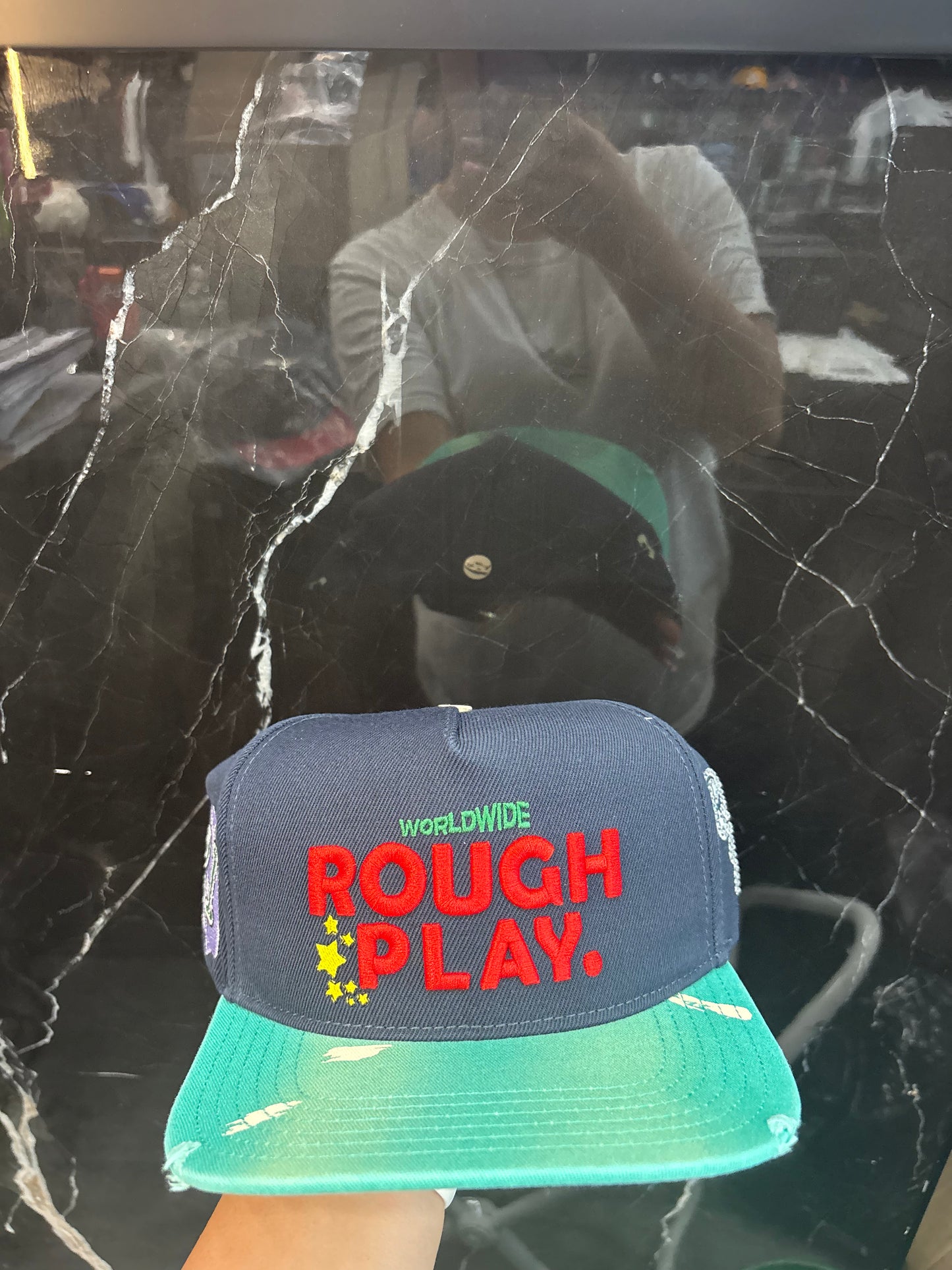 ROUGHPLAY NYC (Navy/green)