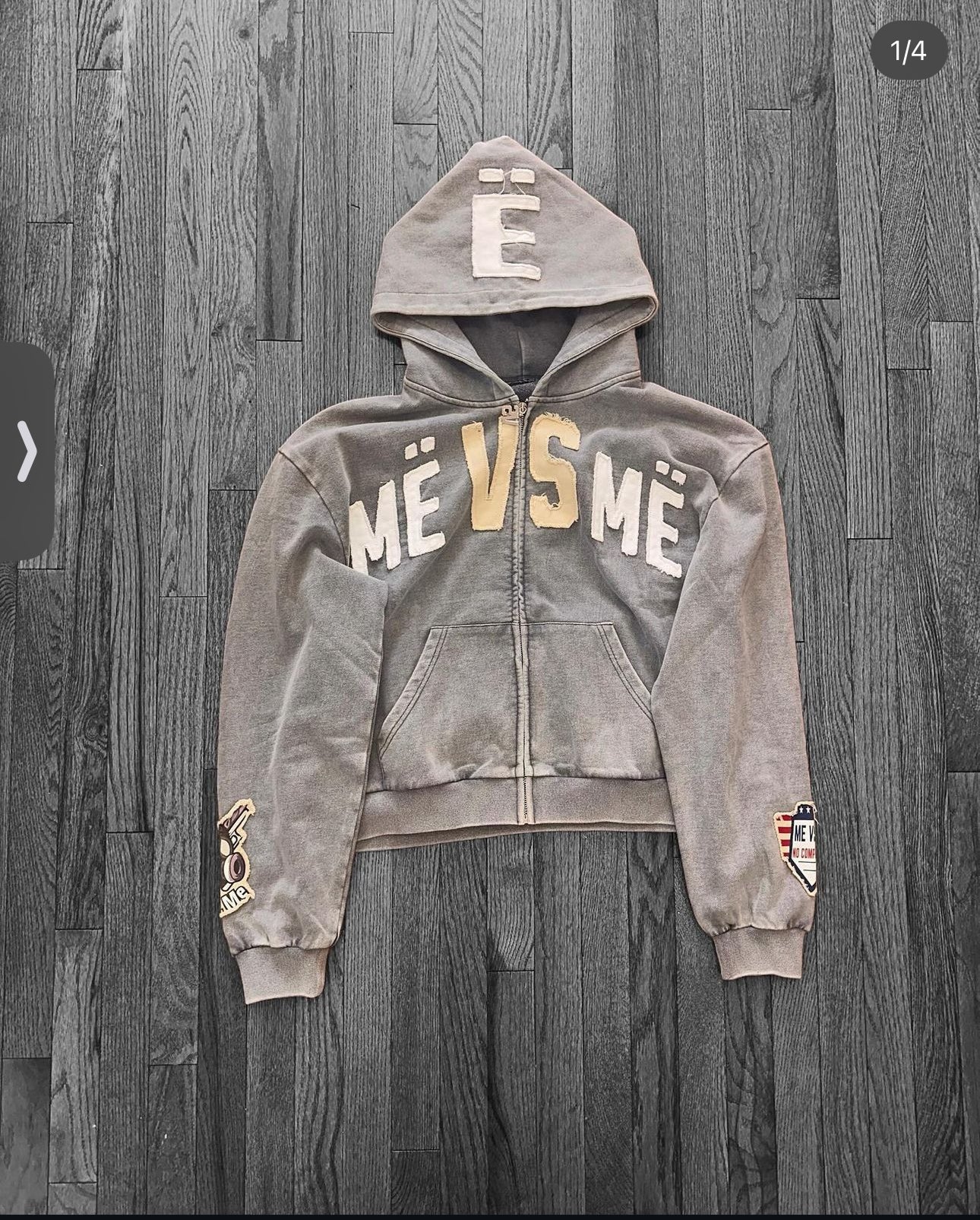 Me Vs Me Studios ZipUp Grey