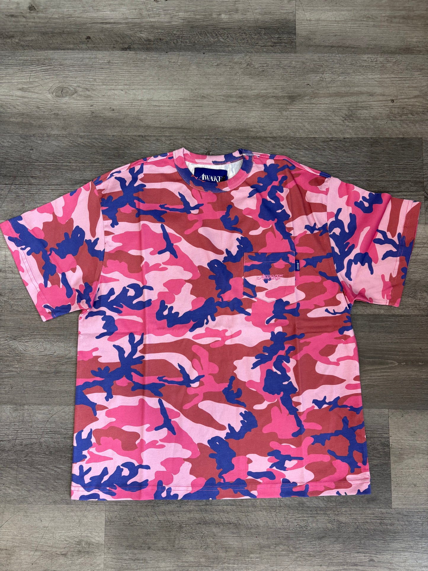 Awake camo pink shirt