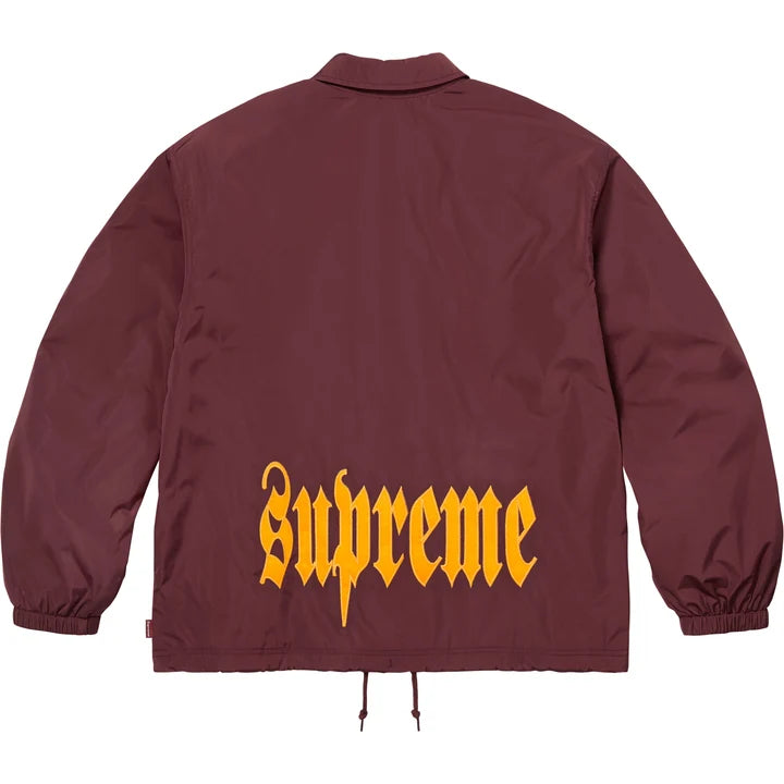 Surpeme coaches jacket burgundy