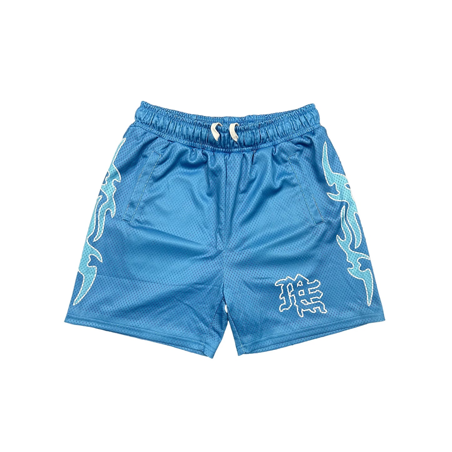 MIXED EMOTION Grey “ME” Logo Shorts