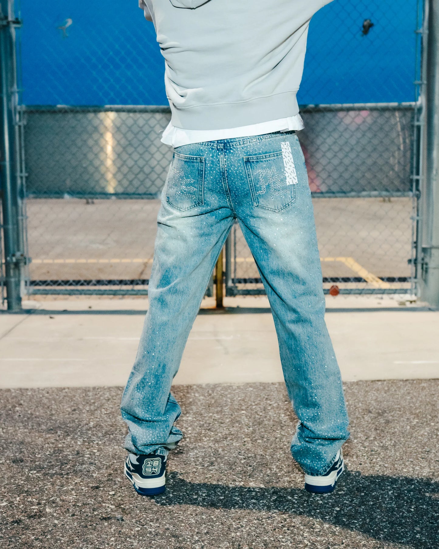 Mixed Emotion Rhinestone Jeans