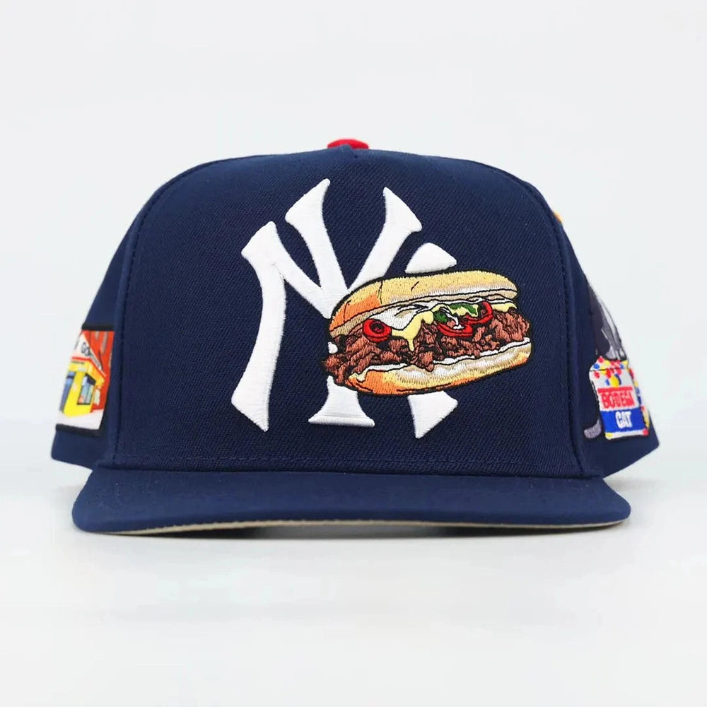 Chopped cheese (navy) SnapBack