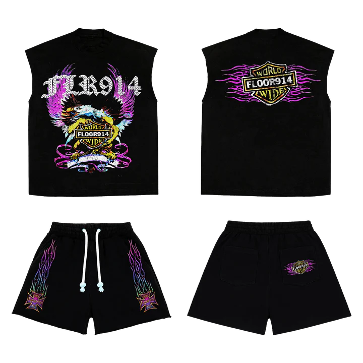 Floor 914 PURPLE SKYSTRICKER SLEEVELESS SET