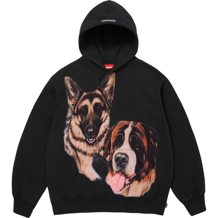 Dogs Hooded hoodie Black