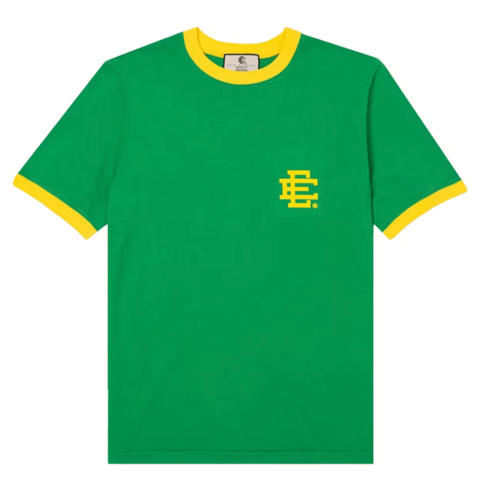Eric Emanuel EE Ringer T-shirt Kelly Green/Yellow