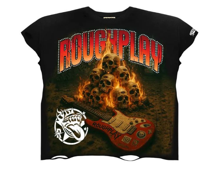 RoughPlay - SKULL GANG SLEEVELESS T-SHIRT - BLACK / RED