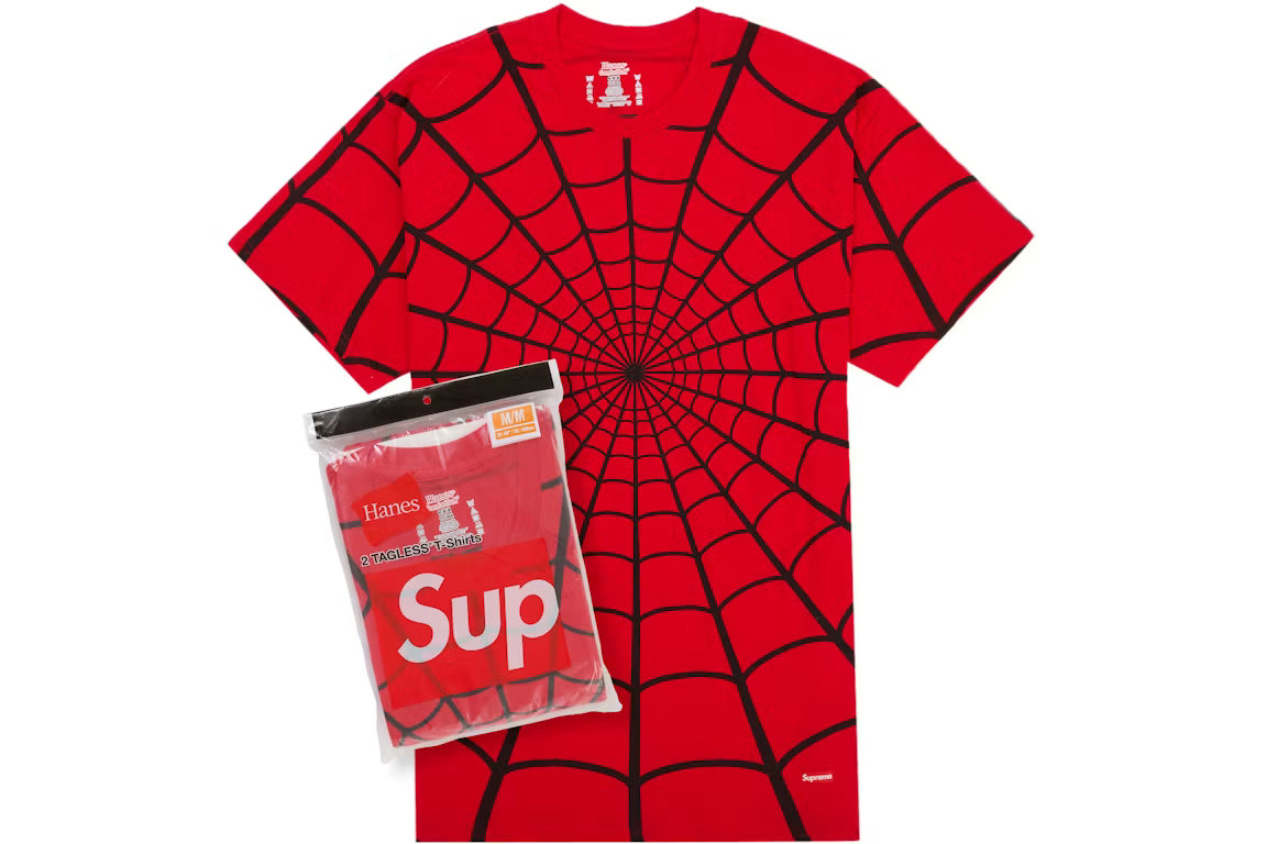 Supreme Spider-man red tees