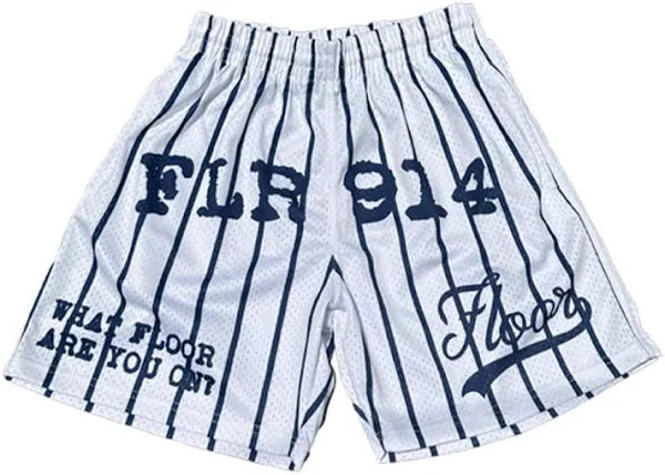 Floor 914 Pinstripe Mesh Short