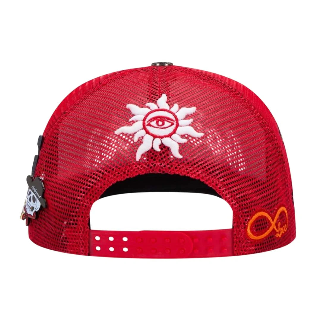 Godspeed Forever Trucker Hat Cherry Red
