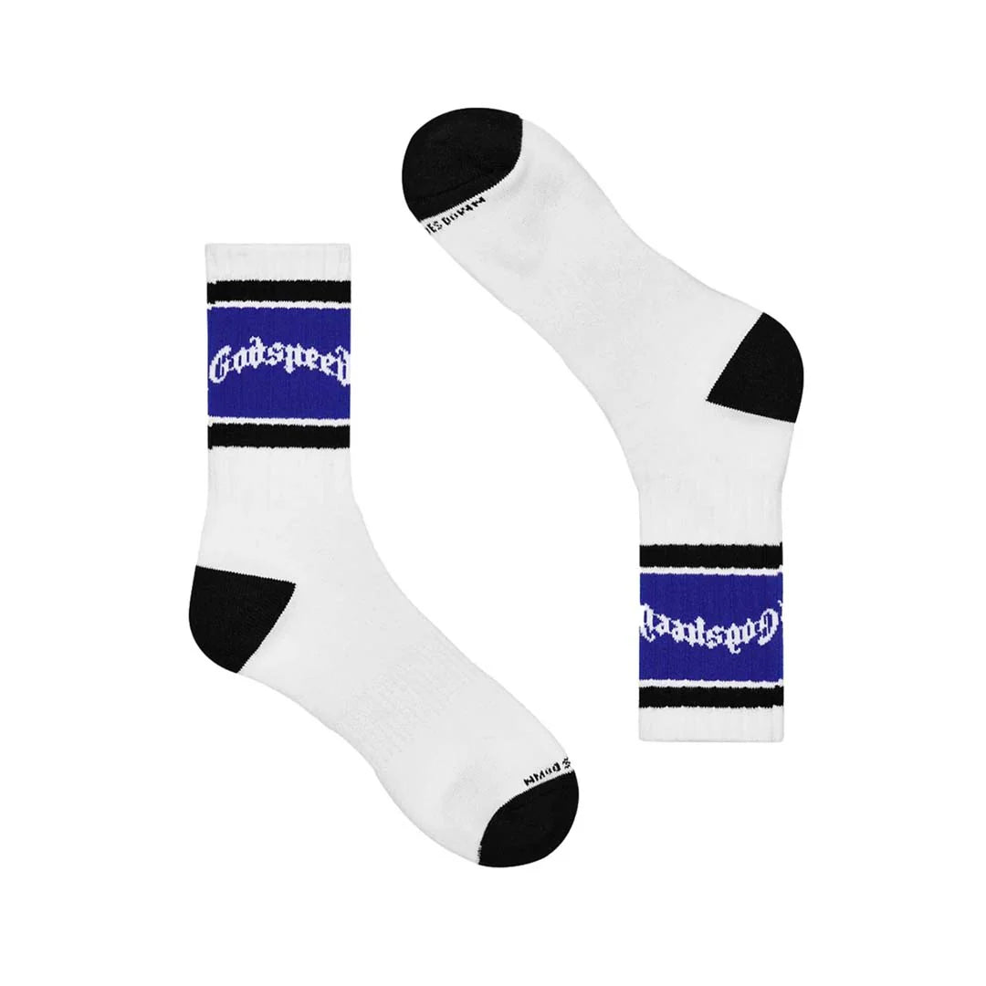 Godspeed Logo sock White / Blue