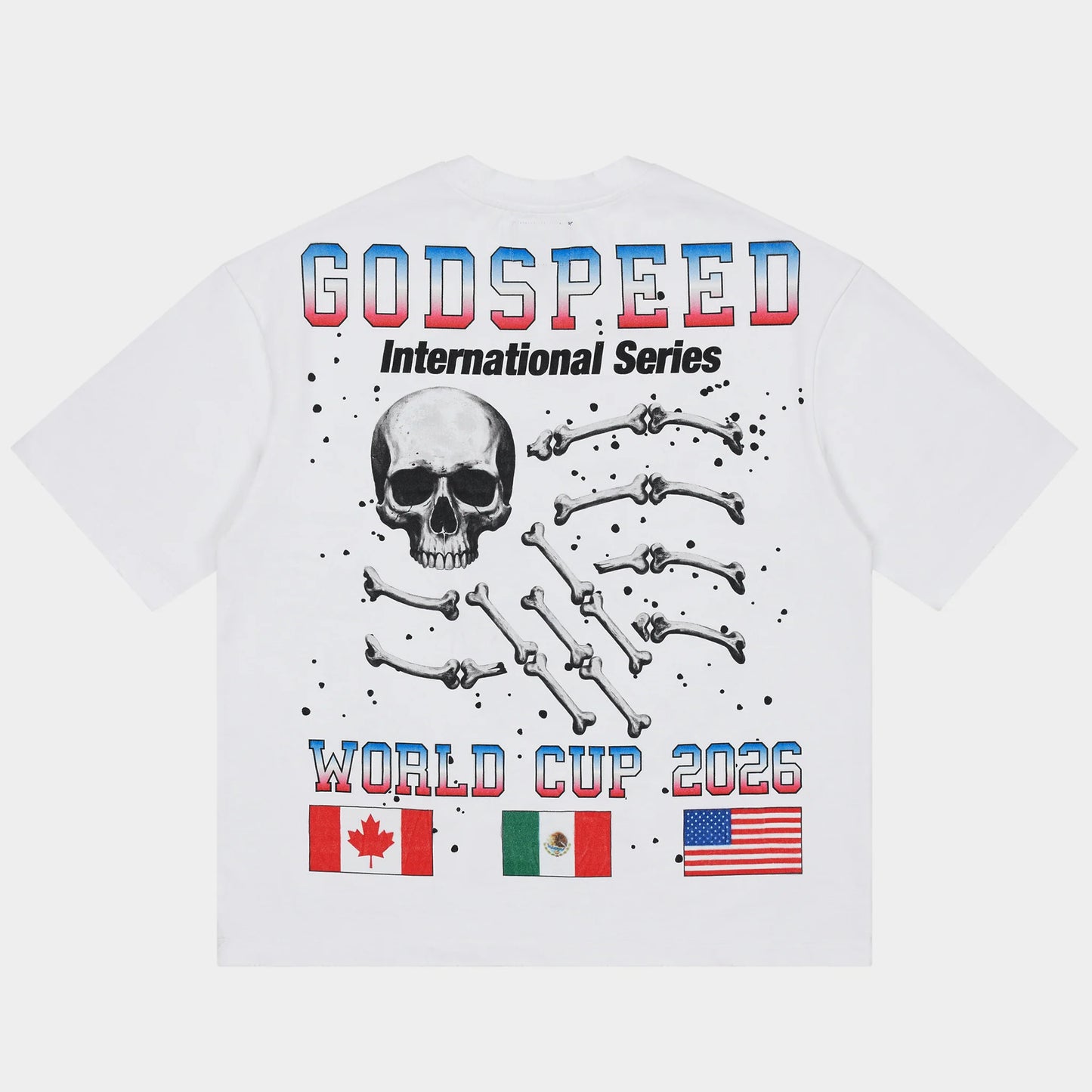 Godspeed Planet Futbol shirt white